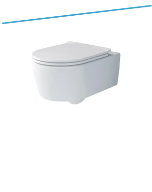 Pie sienas stiprināmās tualetes